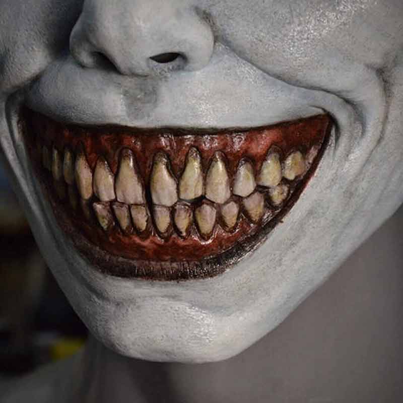 Devil Cosplay Creepy Smiling Biochemical Zombie Masks