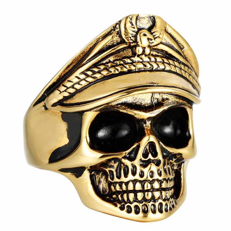 Double Eagle Officer Ring Undead Legion Skull Ring