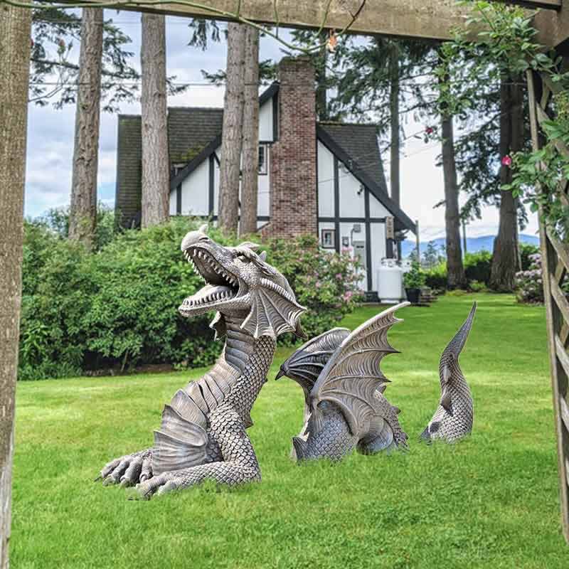 Dragon Garden Ornaments Lawn Dragon Landscaping Statue