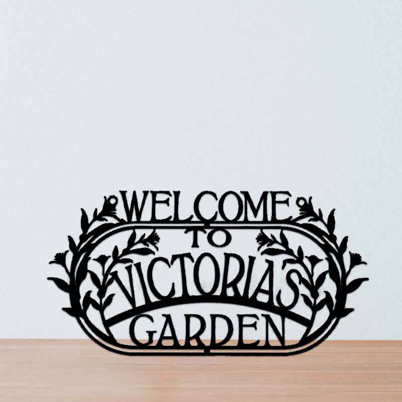 Garden Welcome Sign Customizable Yard Name Signs