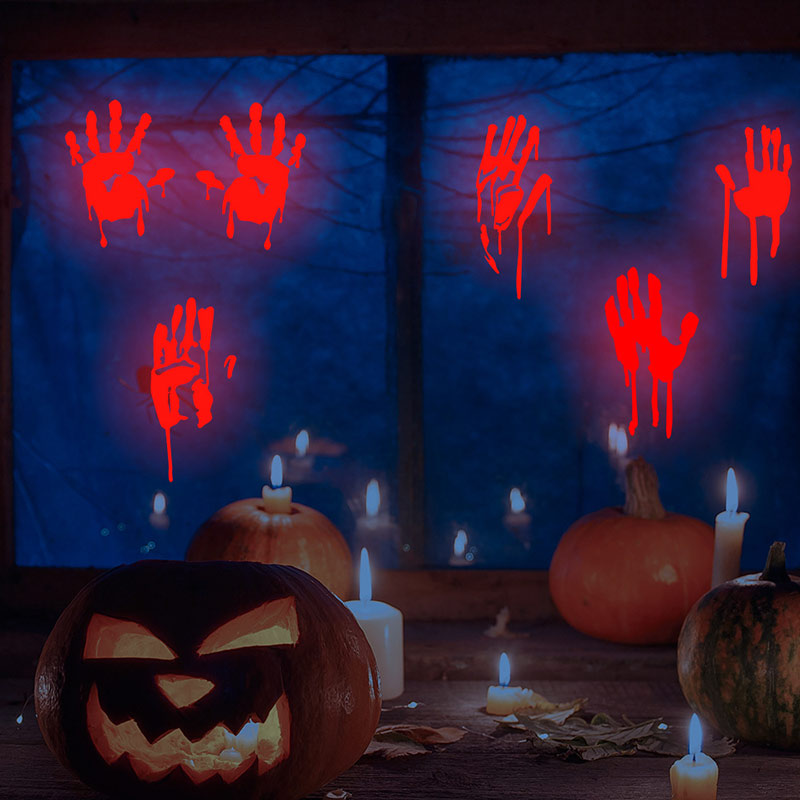 Halloween Decals Glow In The Dark Bat Ghost Wall Sticker