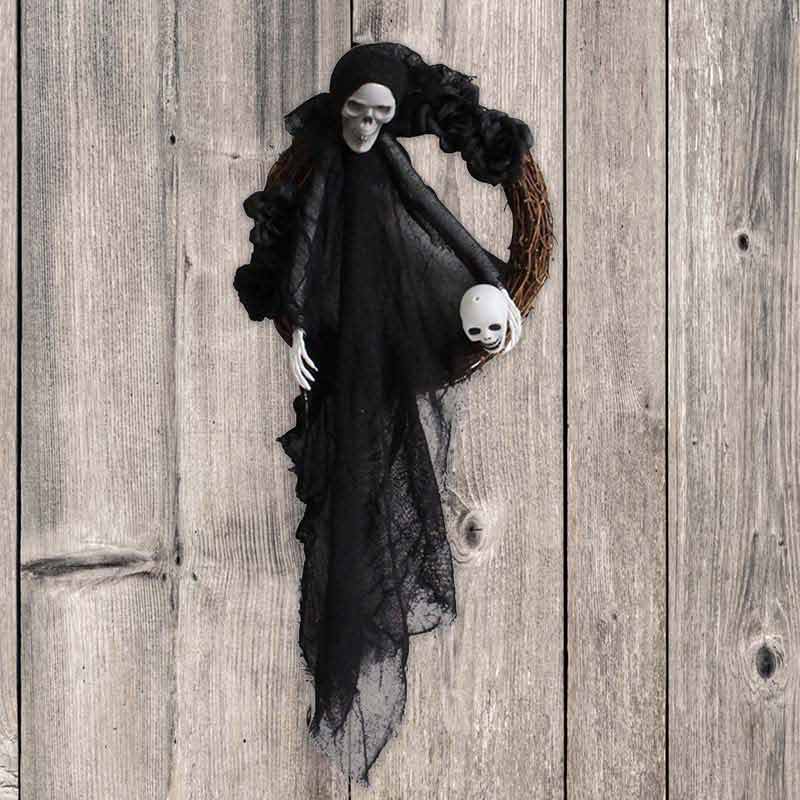 Halloween Garland Ghost Bride Gothic Hanging Wreaths