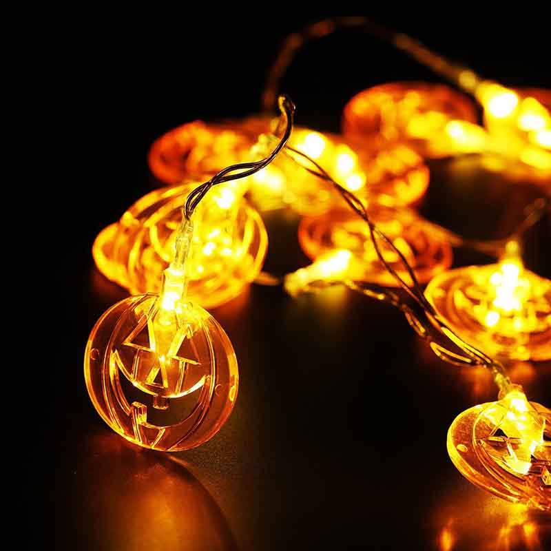 Halloween String Lights Pumpkin Ghost Bat Lighting Set