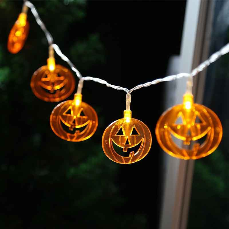 Halloween String Lights Pumpkin Ghost Bat Lighting Set