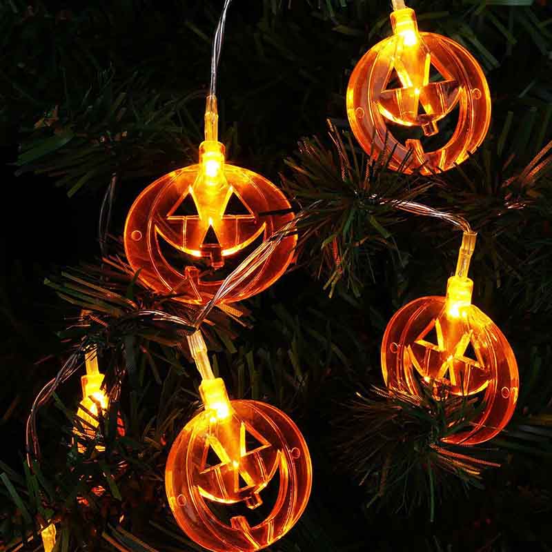 Halloween String Lights Pumpkin Ghost Bat Lighting Set