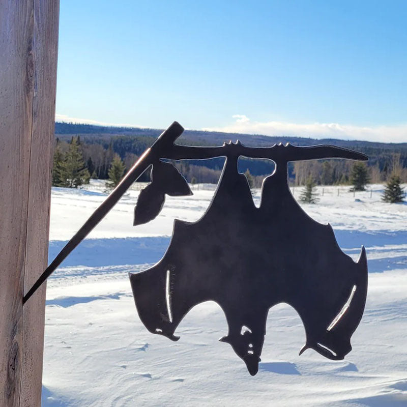 Hanging Bat Metal Halloween Tricky Upside Down Decoration