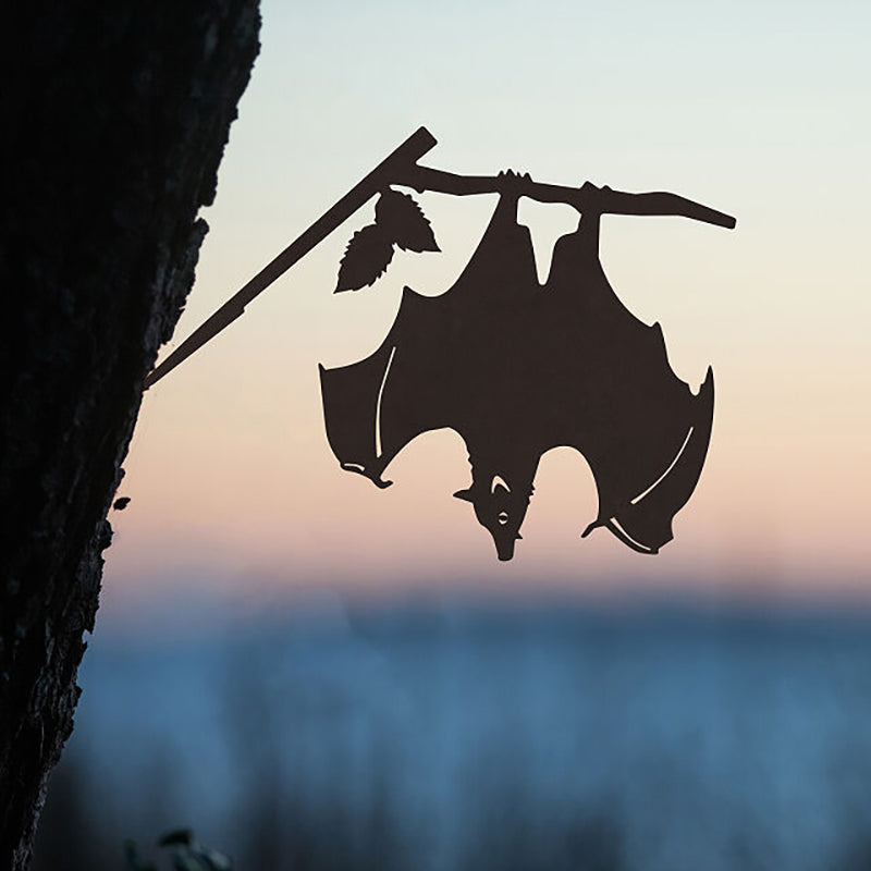 Hanging Bat Metal Halloween Tricky Upside Down Decoration