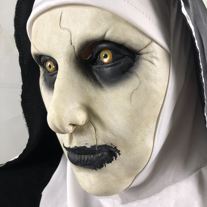Horror Headscarf The Nun Gothic Mask Scary Party Props
