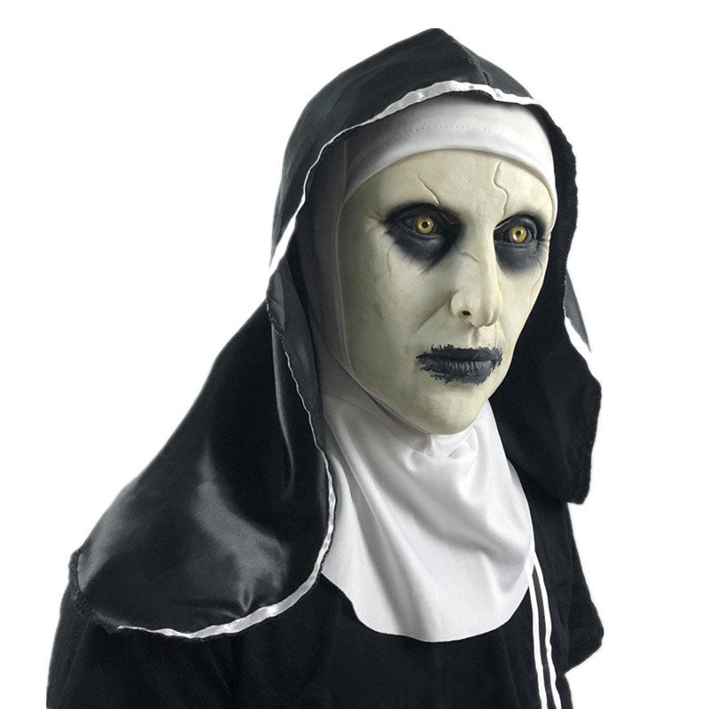 Horror Headscarf The Nun Gothic Mask Scary Party Props