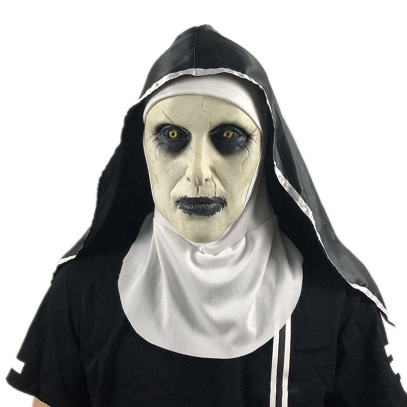 Horror Headscarf The Nun Gothic Mask Scary Party Props