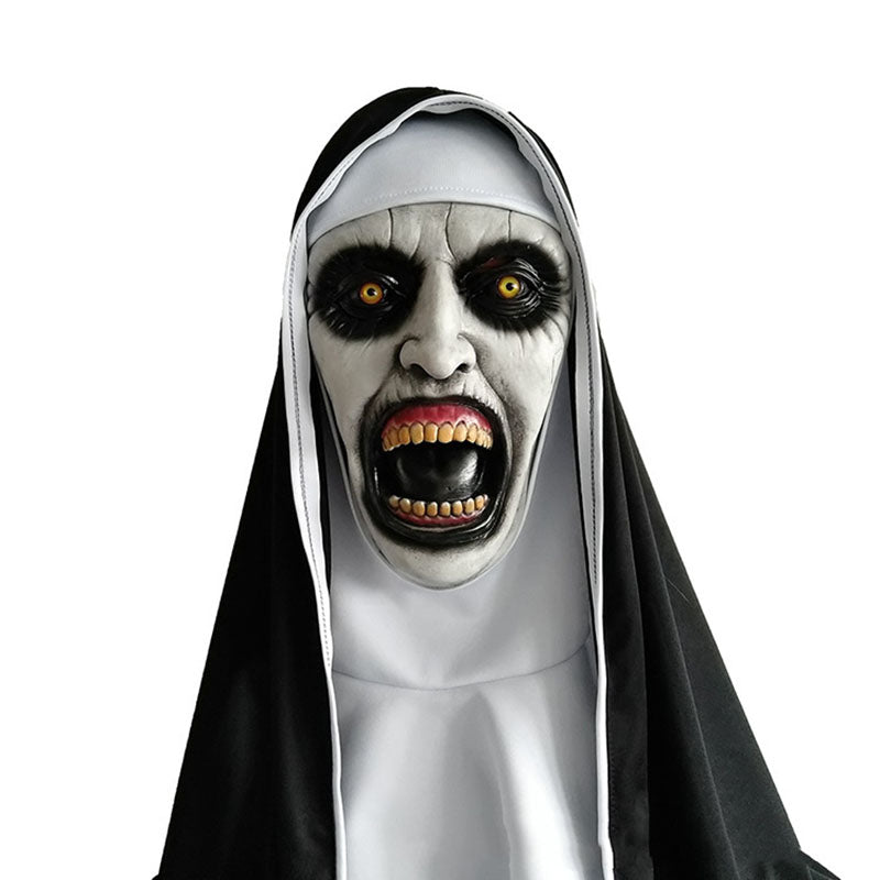 Horror Headscarf The Nun Gothic Mask Scary Party Props