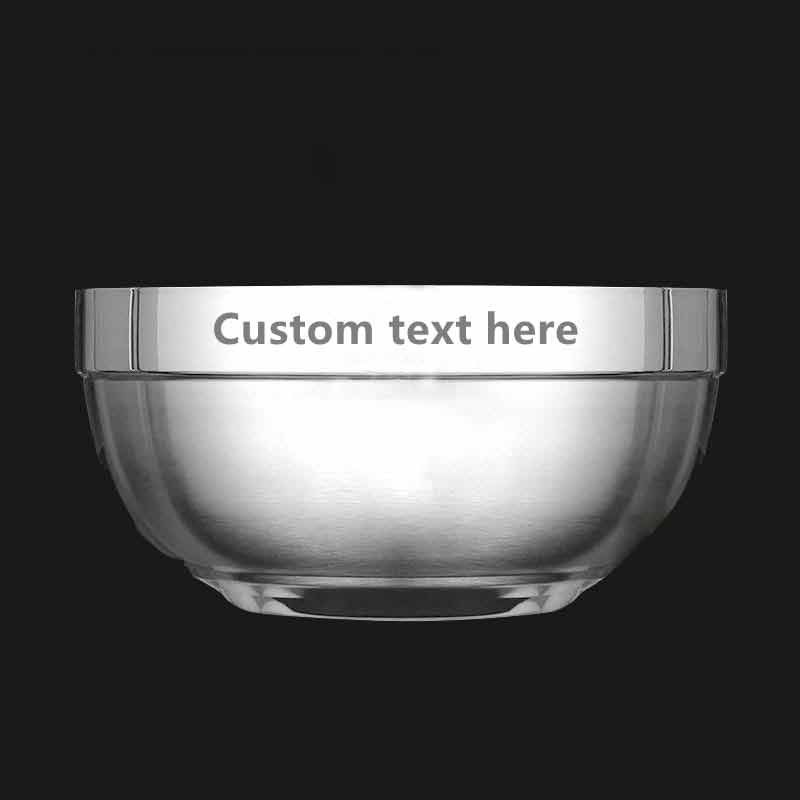 Kitchen Bowl Stainless Steel Engraved Kitchen Snack Bowl