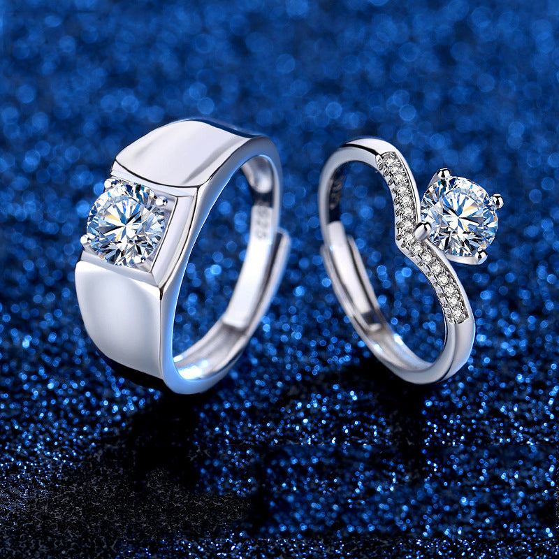 Engagement Ring Custom Diamond Rings Personalized Moissanite Couple Jewelry