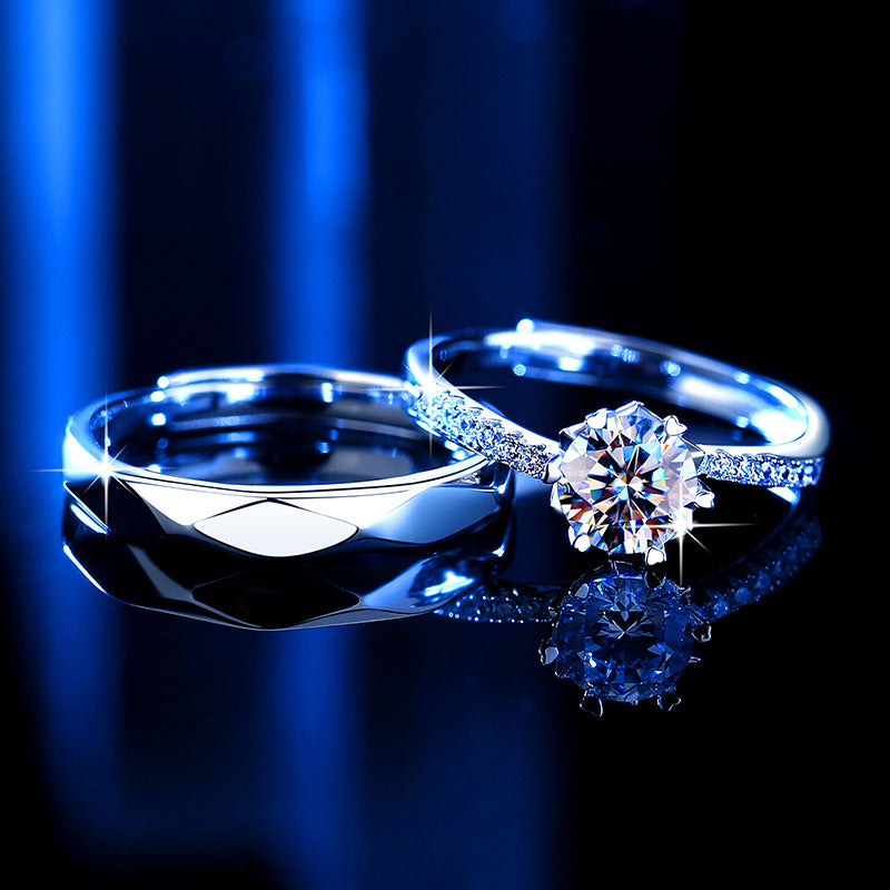 Custom Engagement Ring Diamond Ring Personalized Name Rings