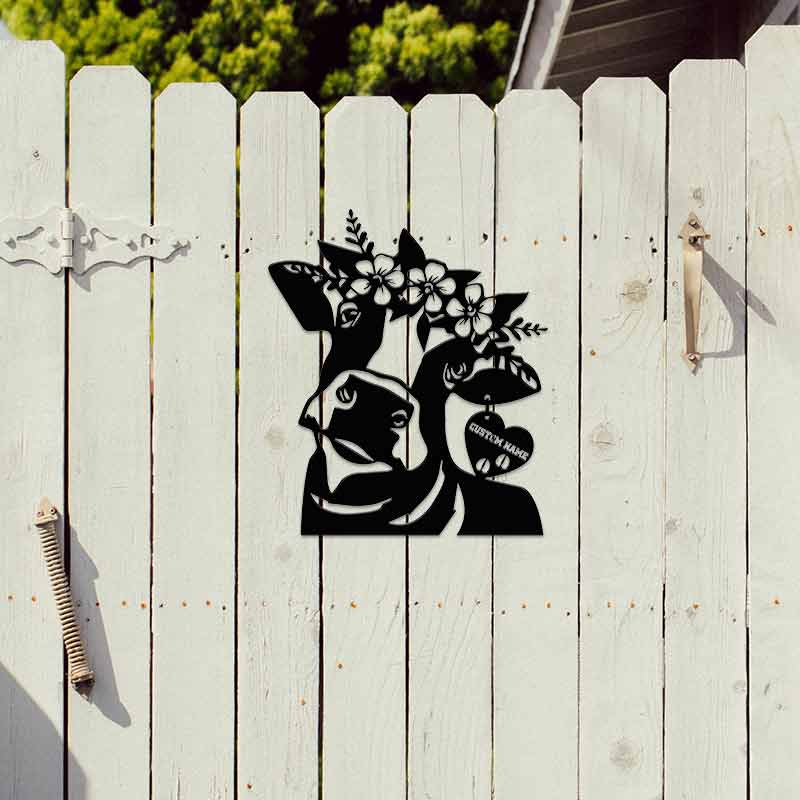 Metal Garden Animals Cow Garden Animal Portraits