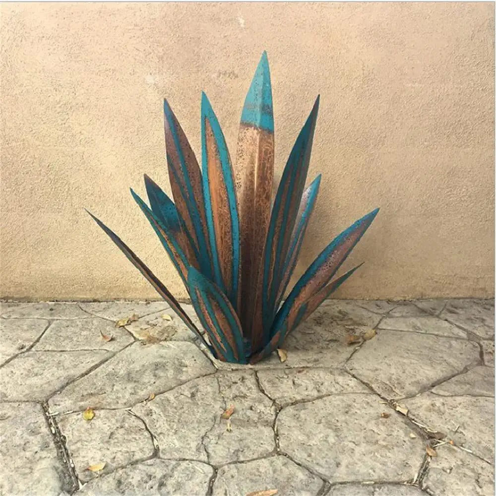 Metal Agave Yard Art Lawn Ornaments Tequila Statue