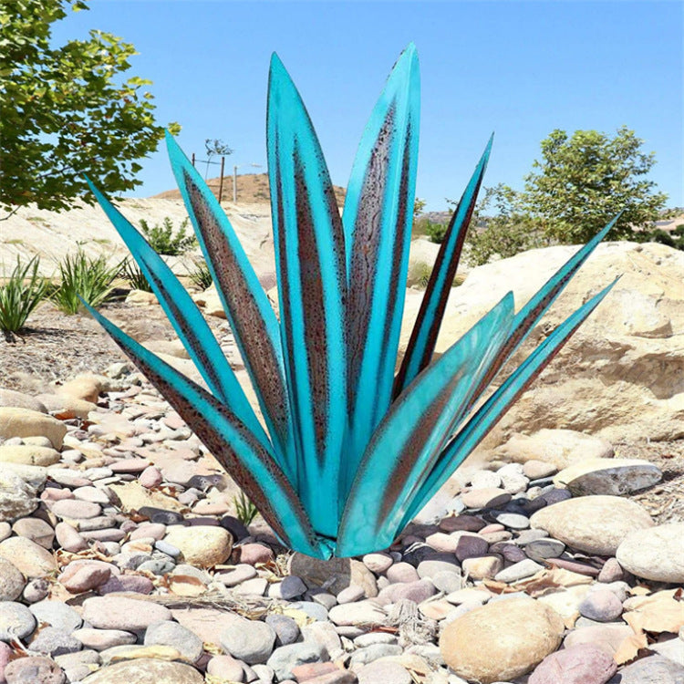 Metal Agave Yard Art Lawn Ornaments Tequila Statue