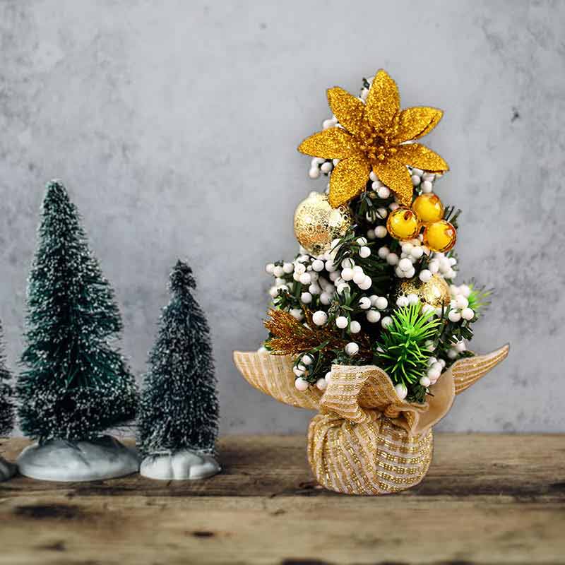 Mini Christmas Tree With Pine Hanging Tabletop Xmas Tree