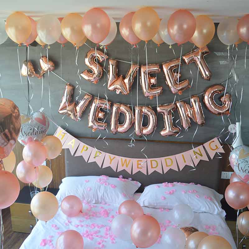 Newlywed Room Decoration Romantic Balloon Backdrop