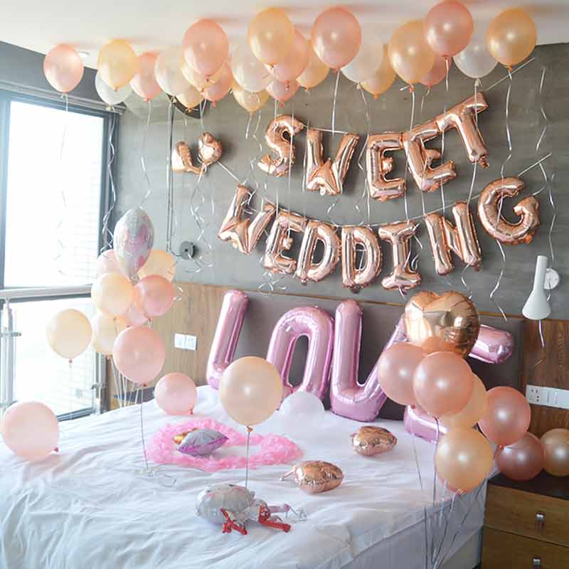 Newlywed Room Decoration Romantic Balloon Backdrop