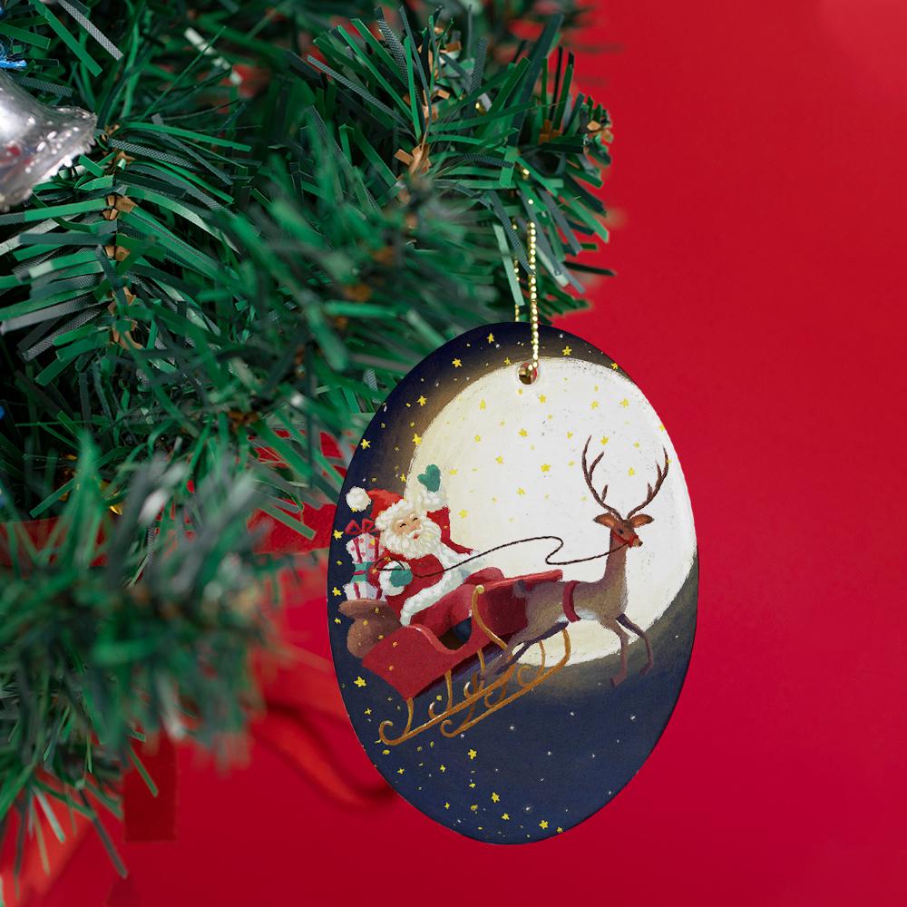 Custom Ceramic Tabs Christmas Tree Decorations