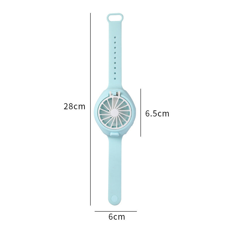 Personal Fan Watch Pop-up Button Rechargeable Wrist Fan