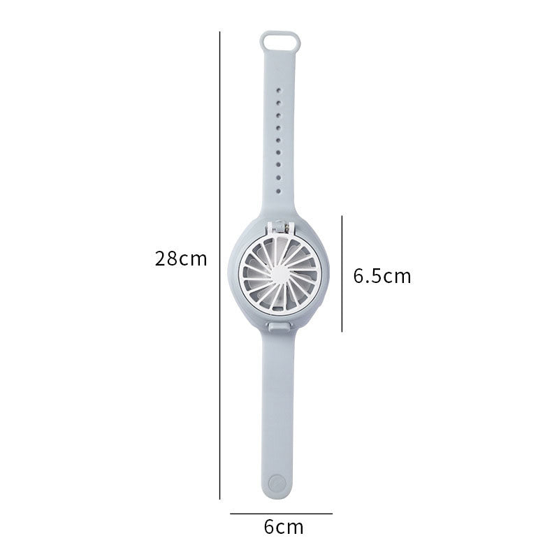 Personal Fan Watch Pop-up Button Rechargeable Wrist Fan