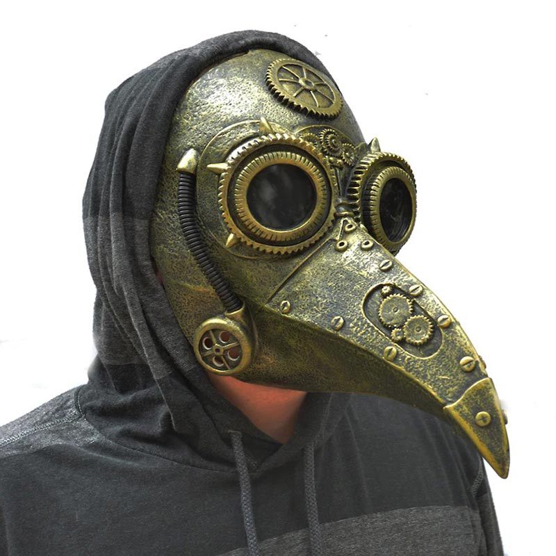 Plague Doctor Raven Beak Mask Halloween Steam Mask