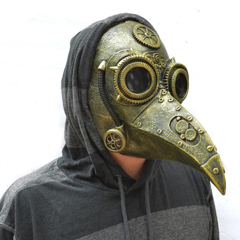 Plague Doctor Raven Beak Mask Halloween Steam Mask