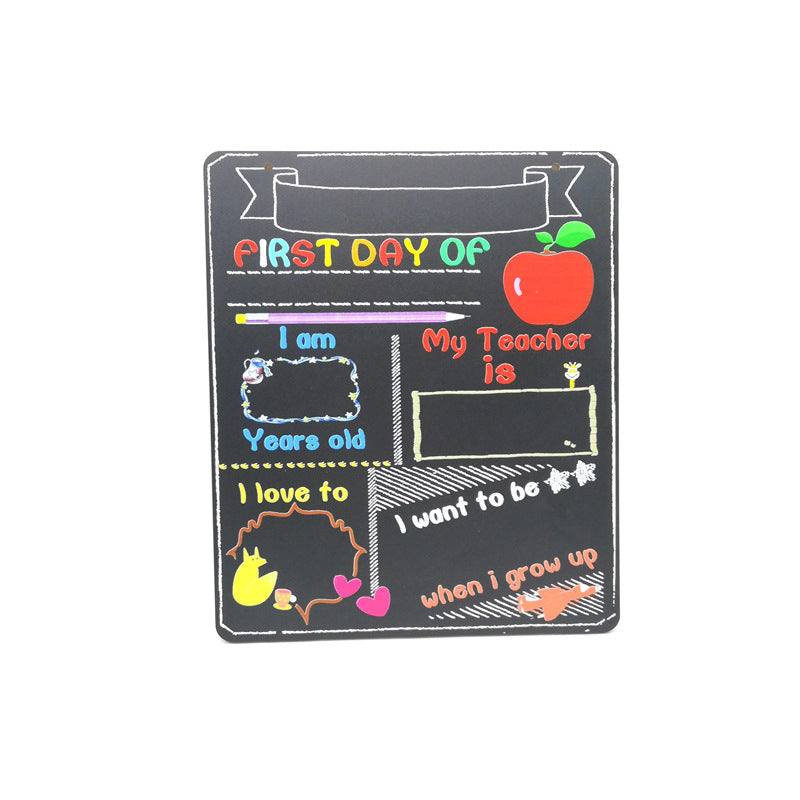 Chalkboard First Day of School Back to School Sign for Boys & Girls