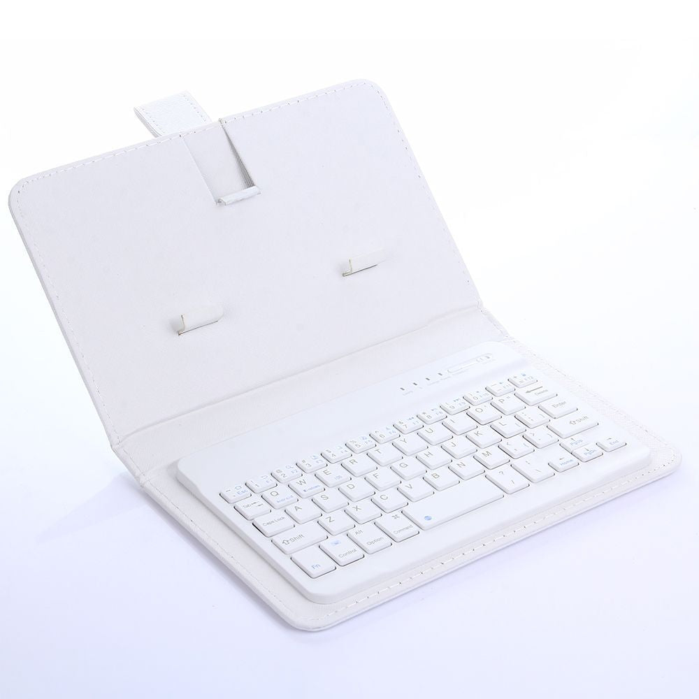 Mobile/tablet bluetooth keyboard with leather cover