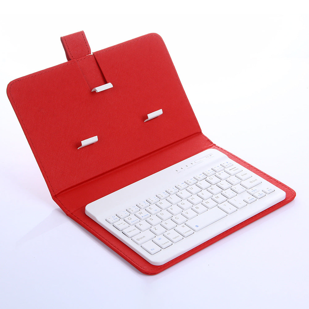 Mobile/tablet bluetooth keyboard with leather cover