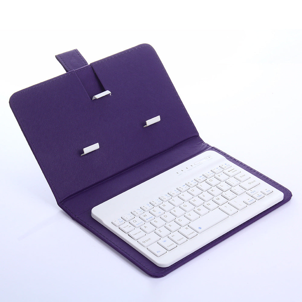 Mobile/tablet bluetooth keyboard with leather cover