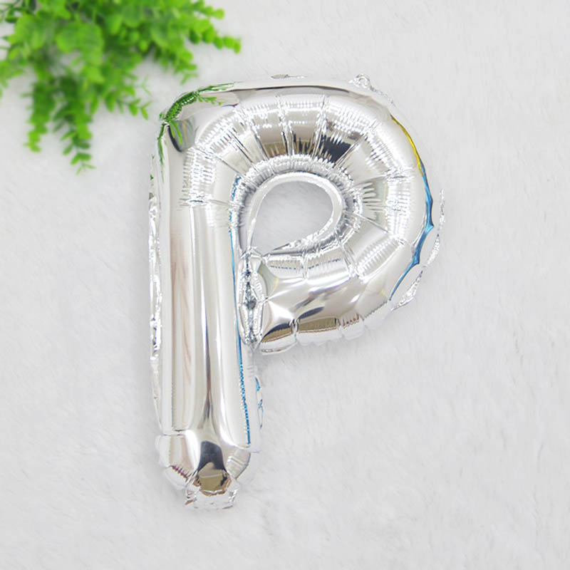 Silver Foil Balloons Letters Proposal Wedding Party Balloons