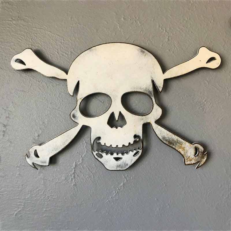 Skull And Crossbones Vintage Pirate Wall Art Home Decor