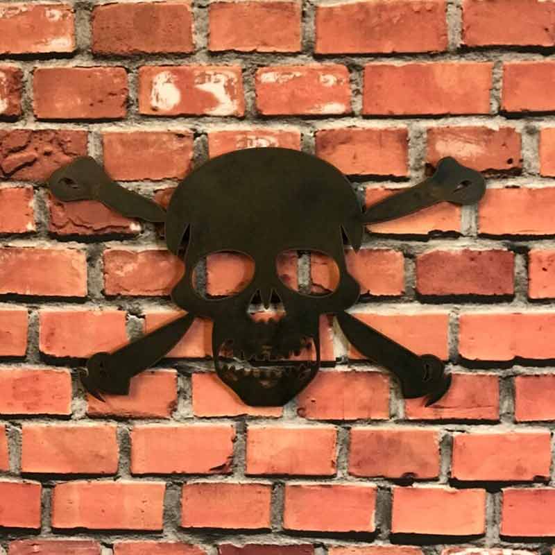 Skull And Crossbones Vintage Pirate Wall Art Home Decor