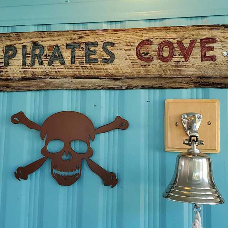 Skull And Crossbones Vintage Pirate Wall Art Home Decor