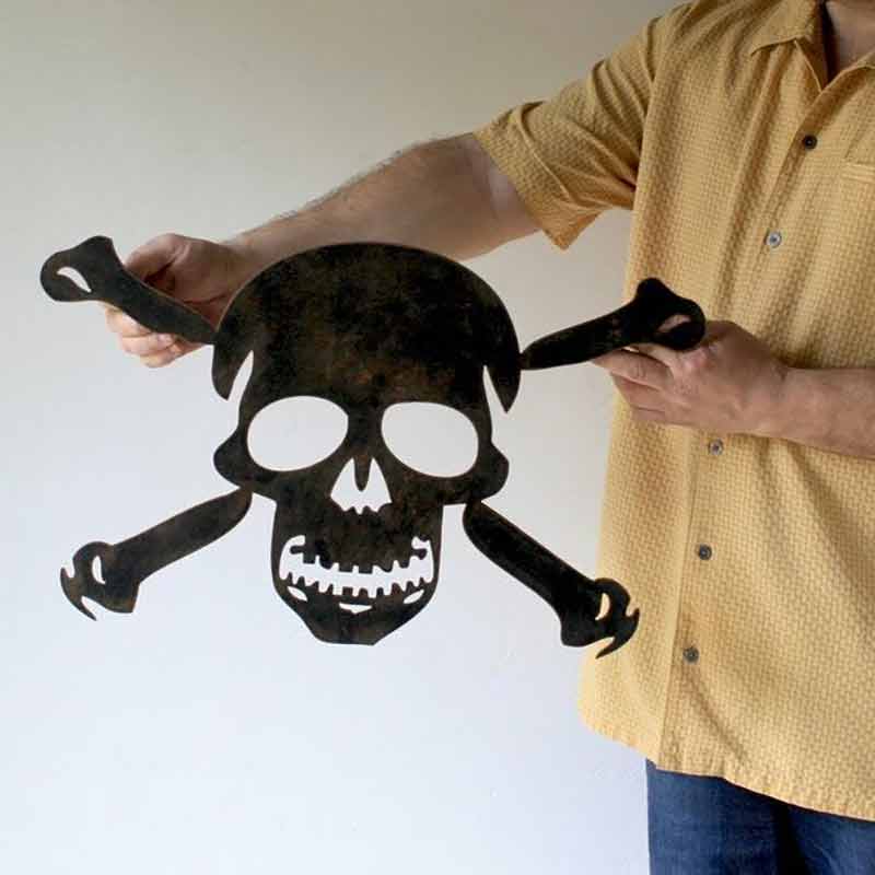 Skull And Crossbones Vintage Pirate Wall Art Home Decor