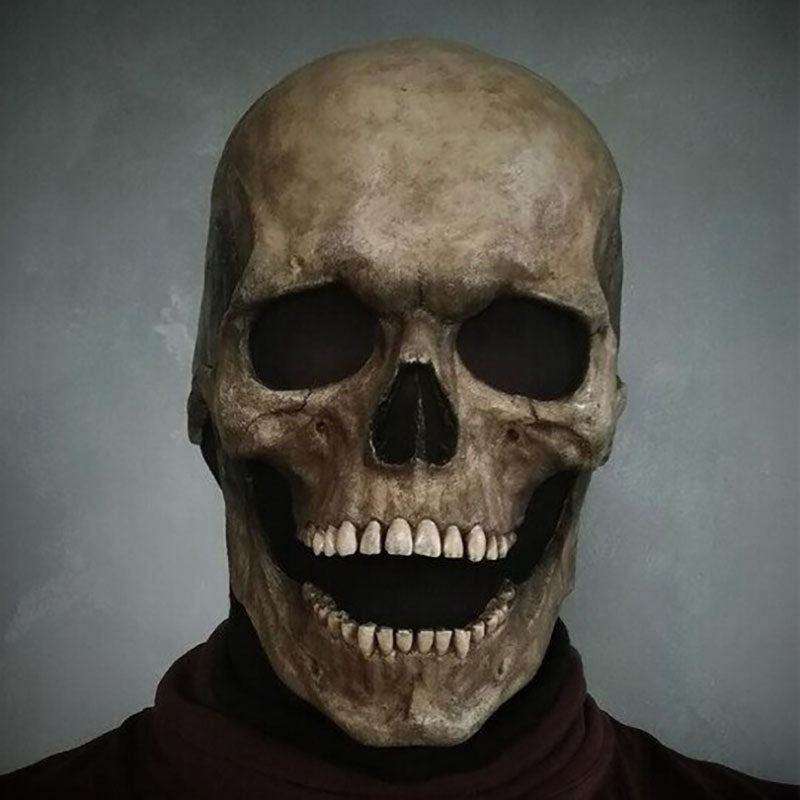 Skull Helmet ​With Movable Jaw Halloween Full Skull Mask