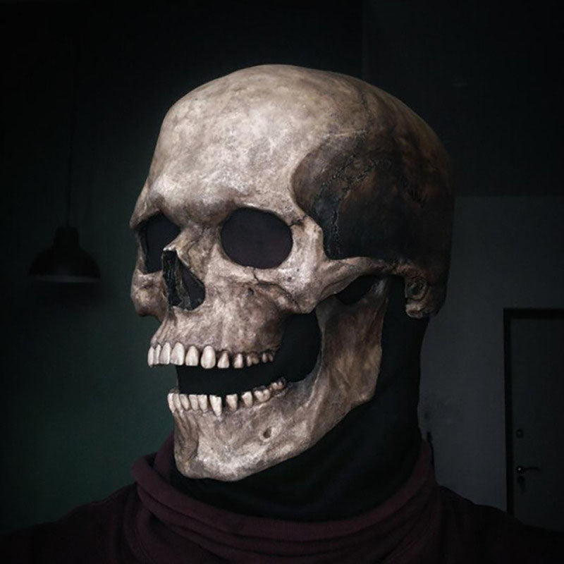 Skull Helmet ​With Movable Jaw Halloween Full Skull Mask