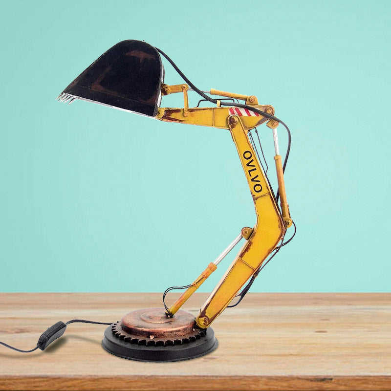 Table Lamp Excavator Antique Metal Punk Desk Lamp