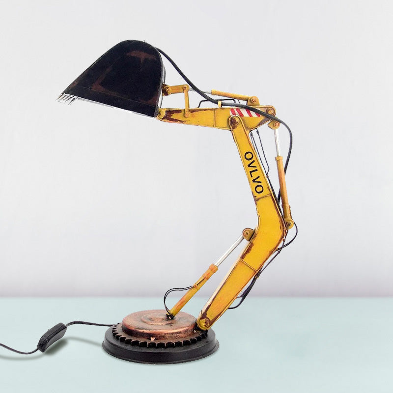 Table Lamp Excavator Antique Metal Punk Desk Lamp