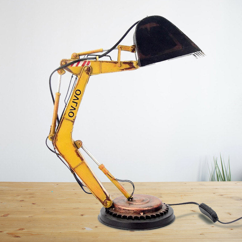 Table Lamp Excavator Antique Metal Punk Desk Lamp