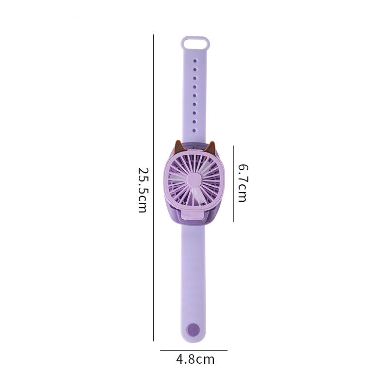 Wearable Fan Hand-held Wrist Strap Personal Electric Fan