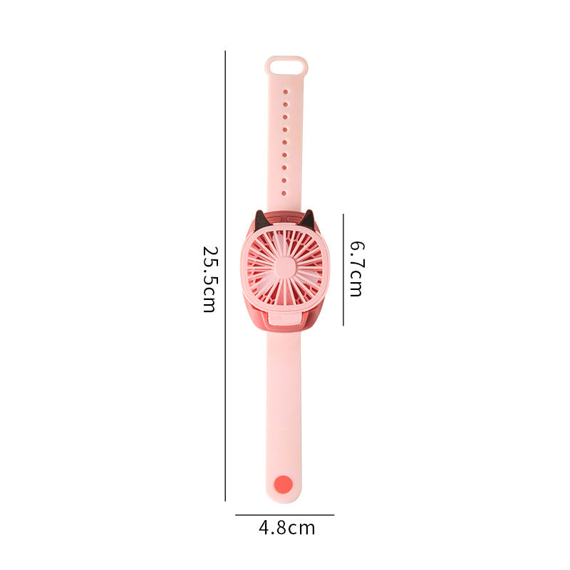 Wearable Fan Hand-held Wrist Strap Personal Electric Fan