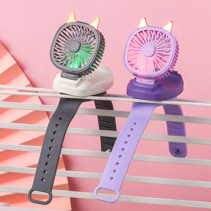 Wearable Fan Hand-held Wrist Strap Personal Electric Fan