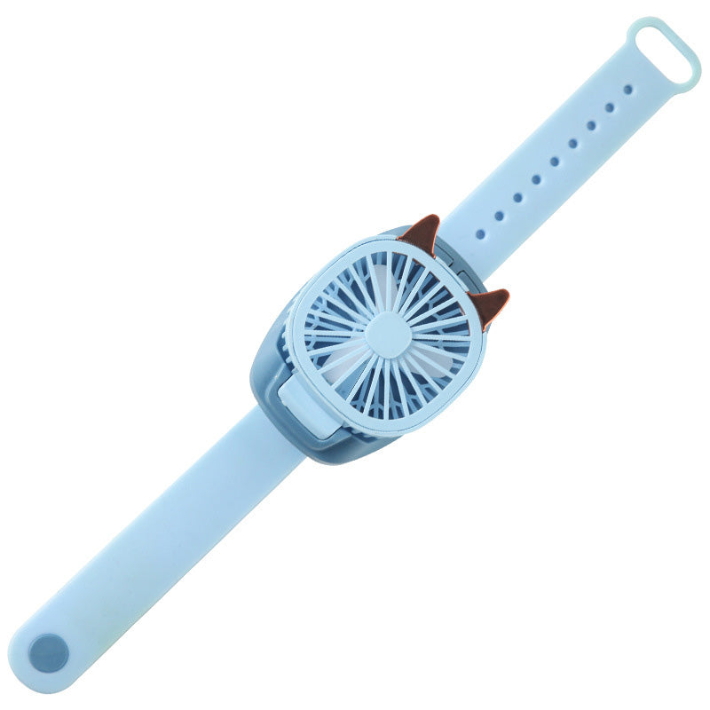 Wearable Fan Hand-held Wrist Strap Personal Electric Fan