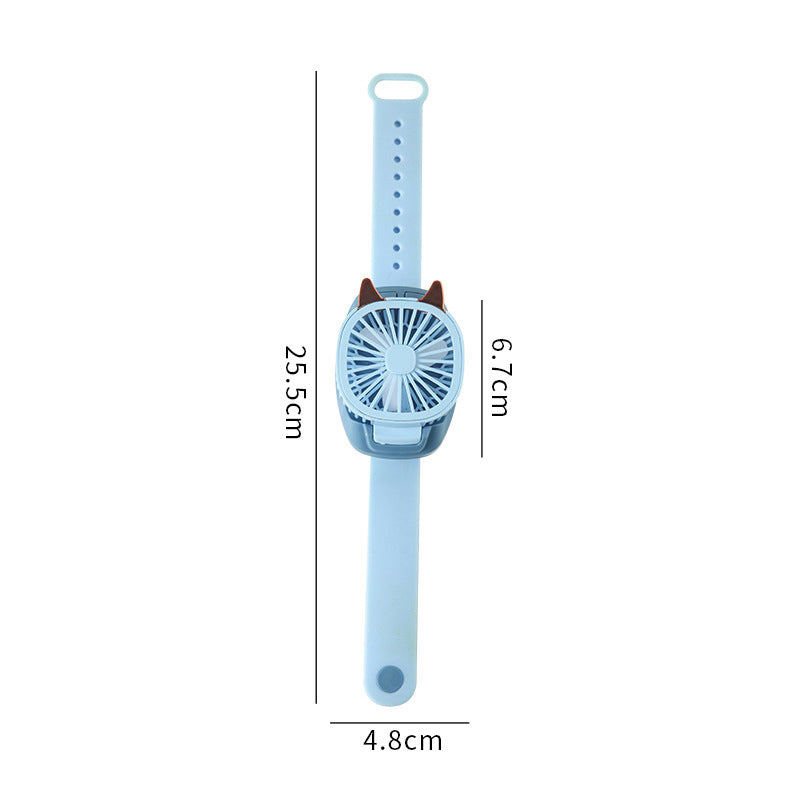 Wearable Fan Hand-held Wrist Strap Personal Electric Fan