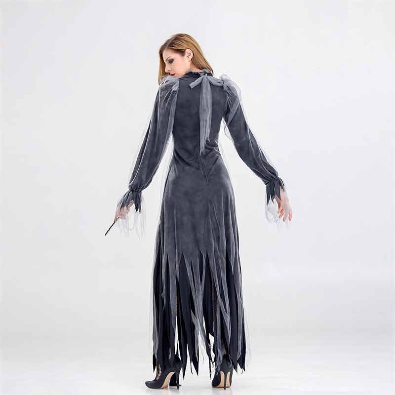 Women Ghost Costume Horror Halloween Party Vampire Suit