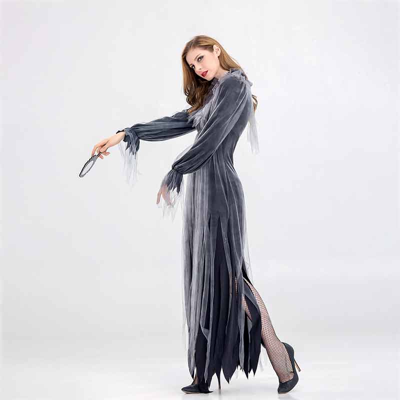 Women Ghost Costume Horror Halloween Party Vampire Suit